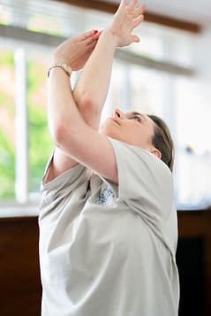 Amanda practising at The Yoga Club Billericay